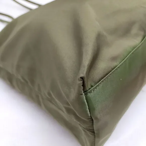 Prada Hand Bag Green Nylon #77090P10 - Picture 6 of 9